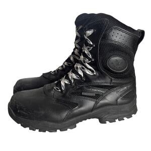 Thorogood The Deuce Leather Biker Boots Men 11 Black 8” Side Zip Combat Tactical